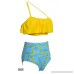 Womens High Waist Swimsuit Adjustable Halter Backless Swimsuit Size S-XL Yellow B07C5FNJXP